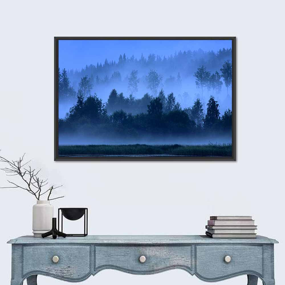 Misty Finnish Nightscape Wall Art