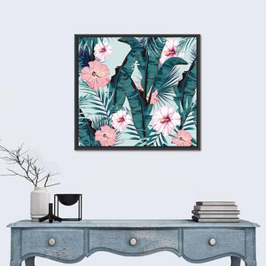 Hibiscus Paradise Flowers Wall Art