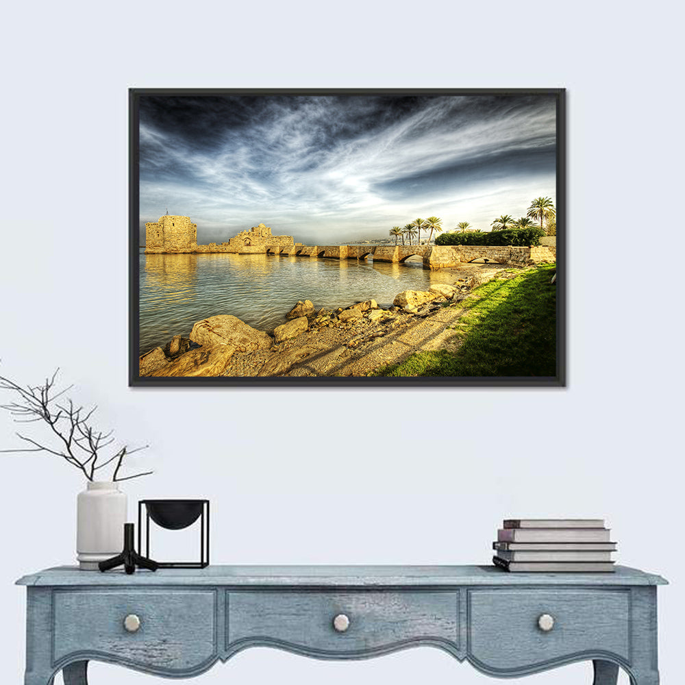 Sidon Sea Castle Wall Art