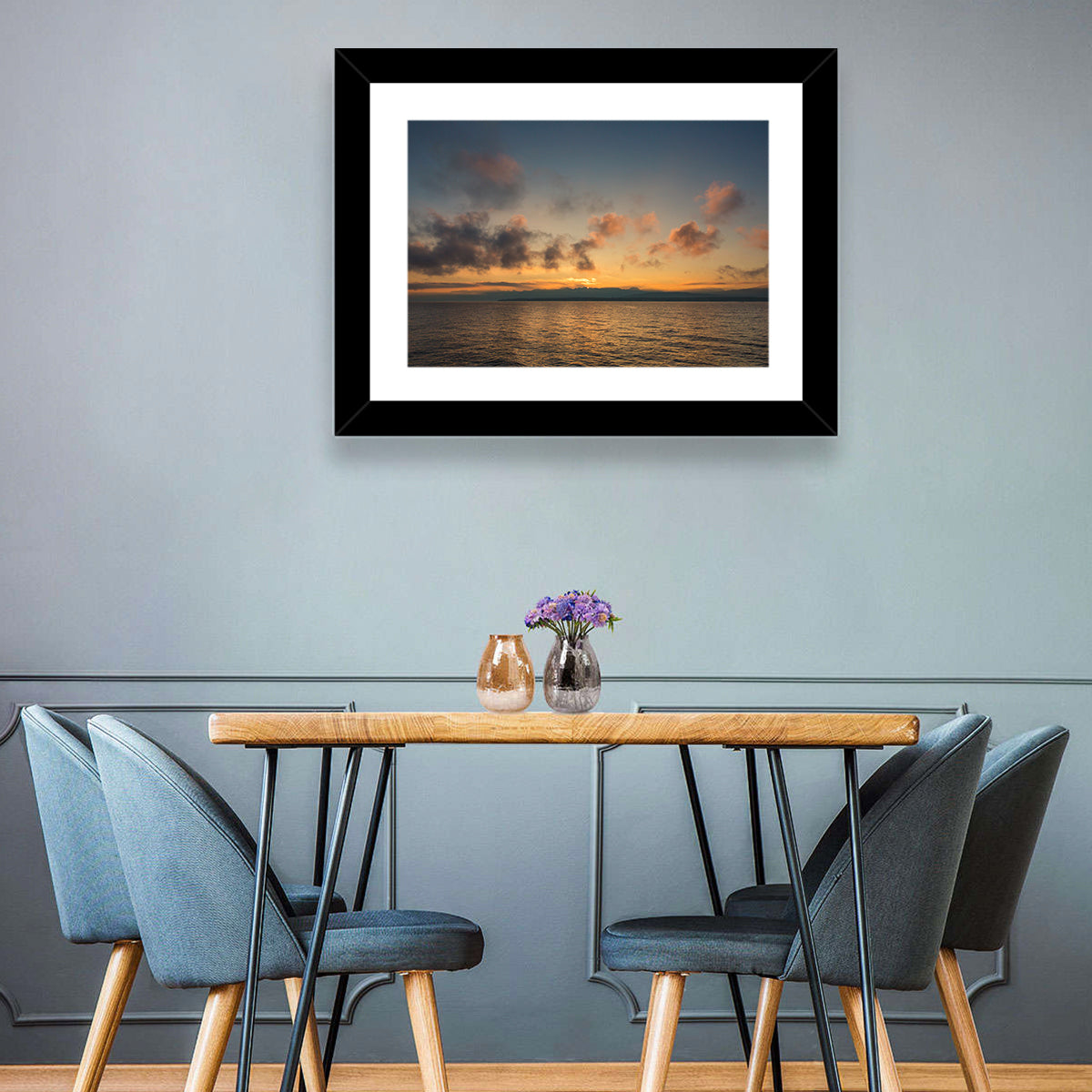 Lake Leman Golden Sunset Wall Art