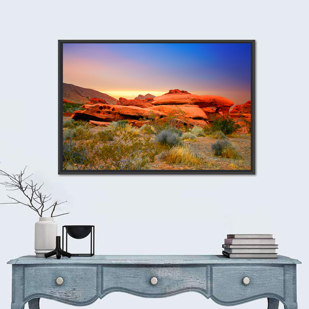 Red Rock Canyon Sunset Wall Art