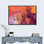 Magenta Orange Color Flow Wall Art