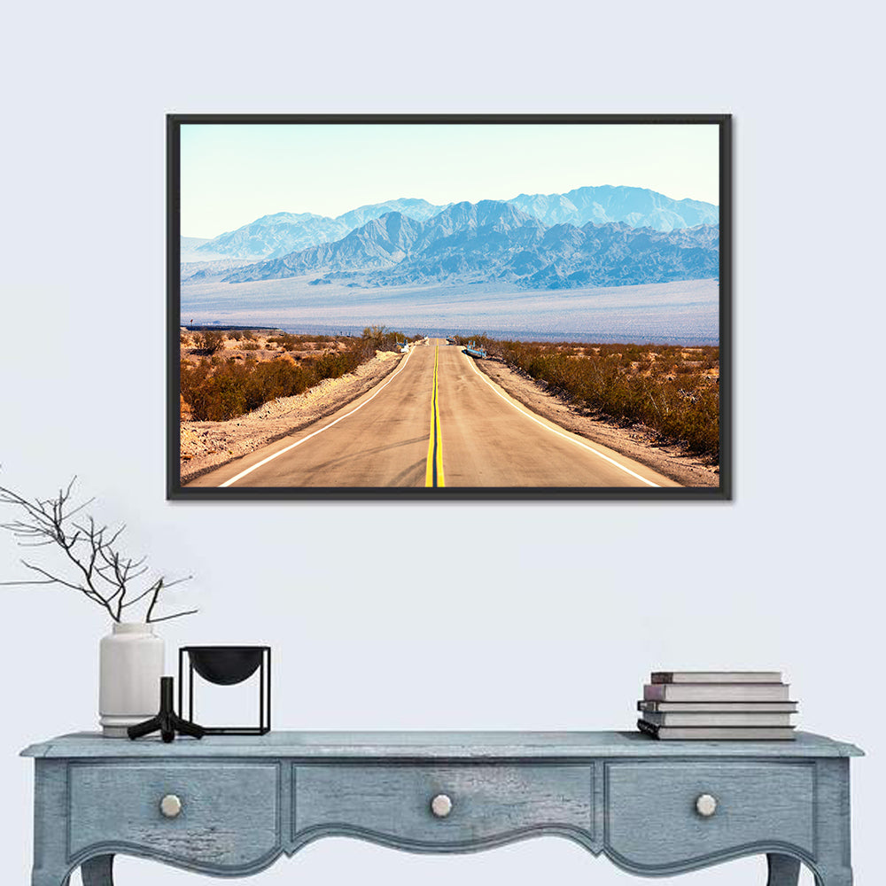Mojave Desert Route 66 Wall Art in a room, landscape