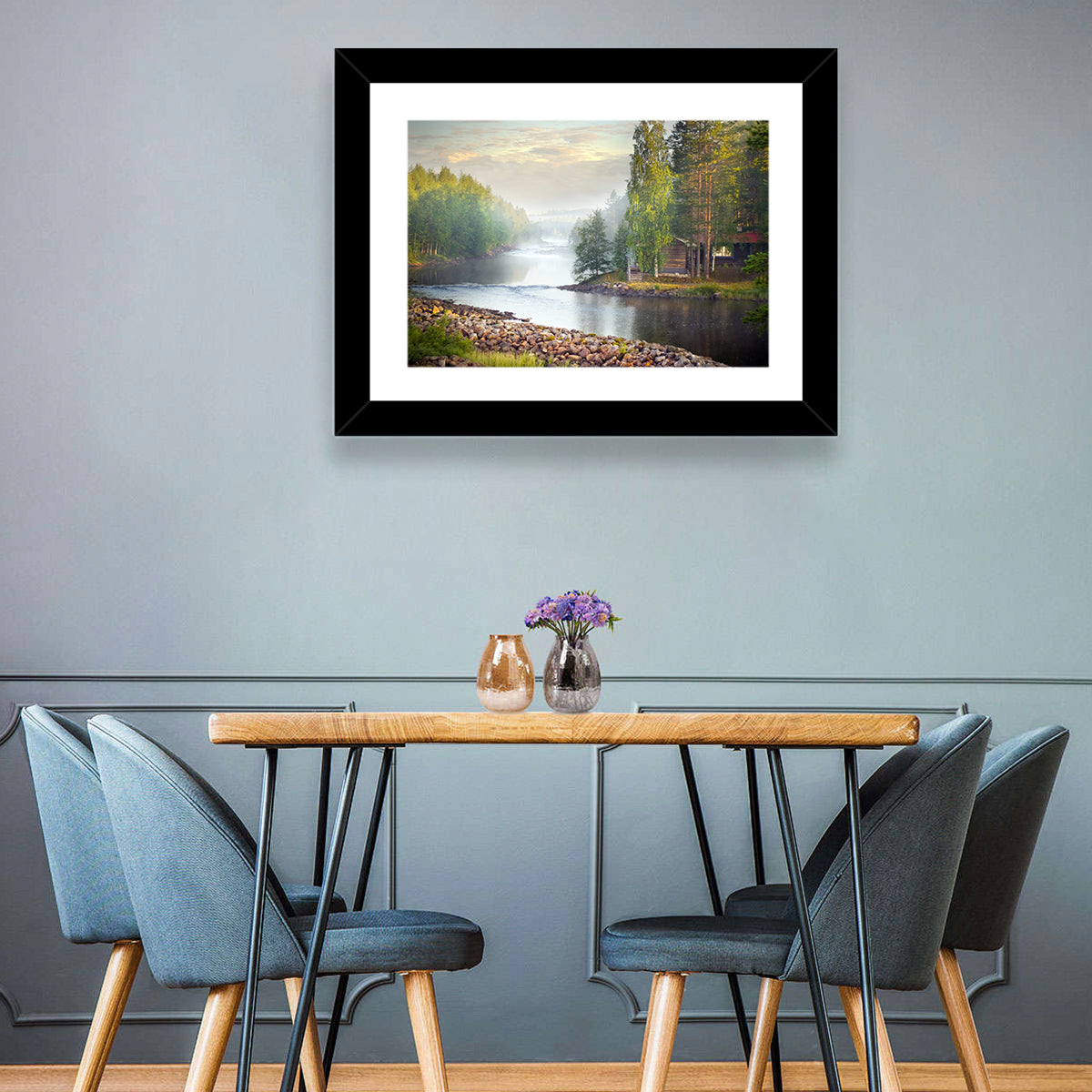 Foggy River Wall Art
