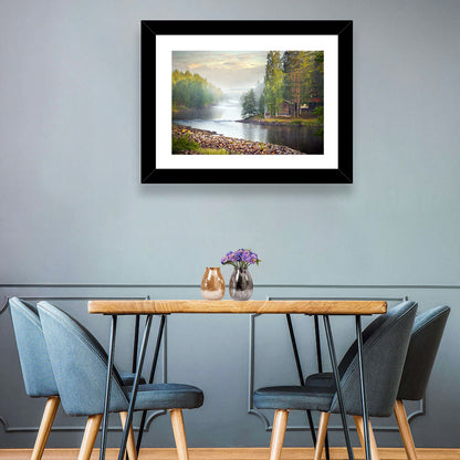 Foggy River Wall Art