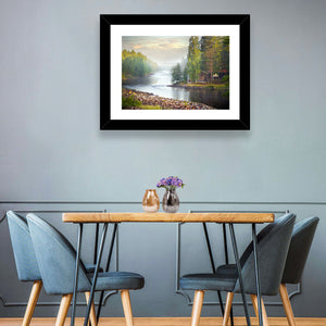 Foggy River Wall Art