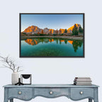 Lago Di Federa Alpenglow Wall Art