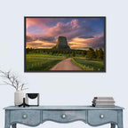 Devils Tower at Sunset Wall Art