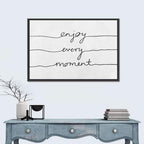 Enjoy Every Moment Script Wall Art