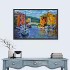 Port Grimaud Canal Scene Wall Art