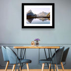 Mitre Peak Reflection at Milford Sound Wall Art