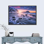 Utakleiv Sandy Beach Wall Art