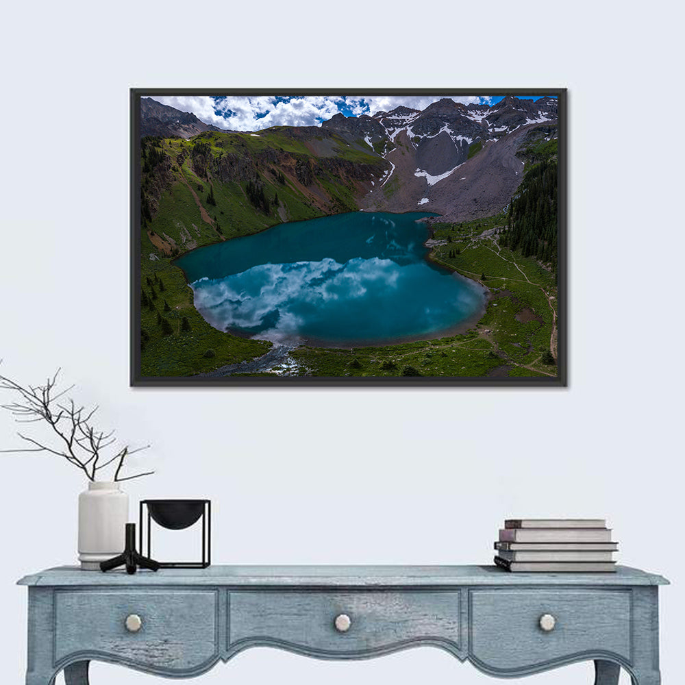 Lower Blue Lake, Colorado Wall Art in a room, landscape