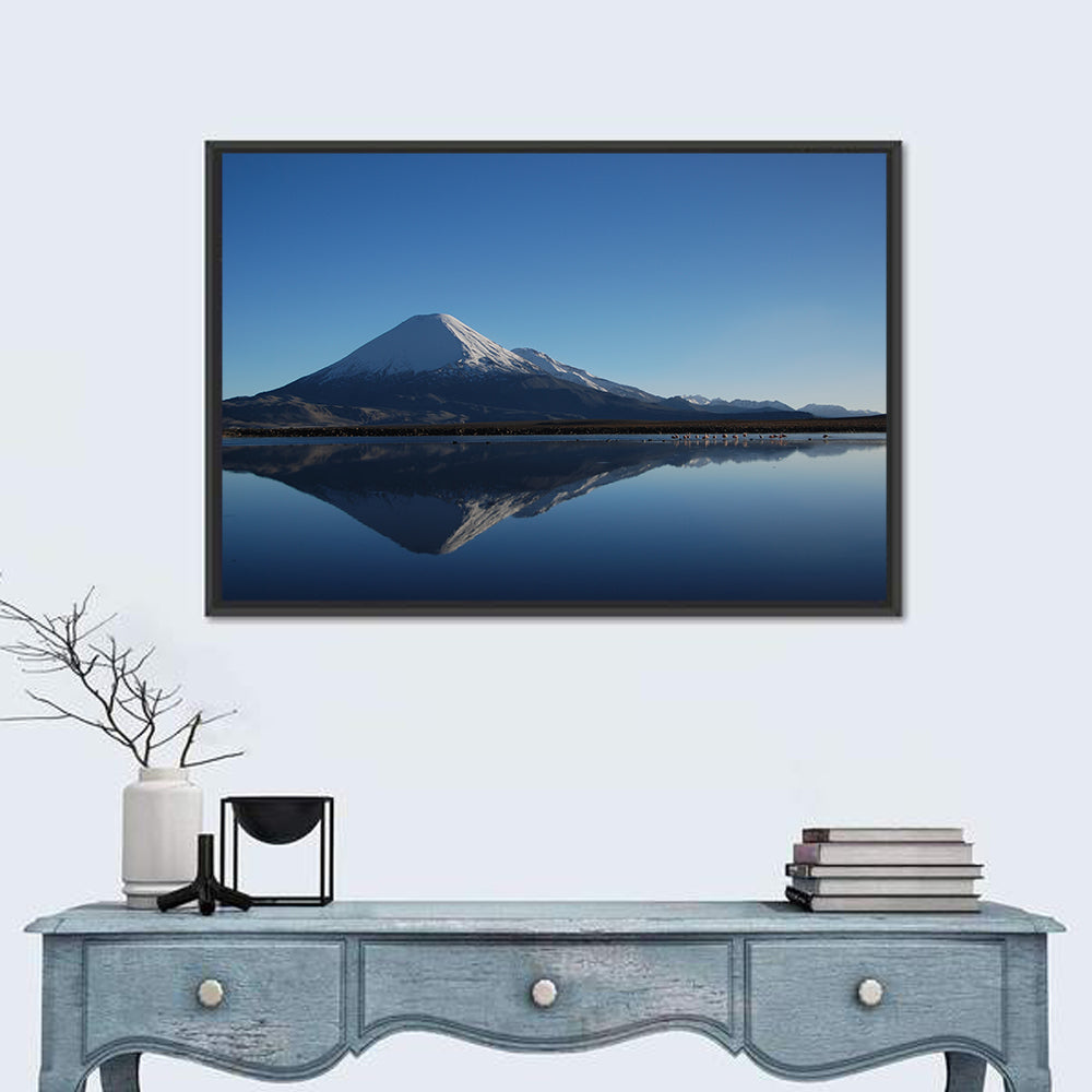 Chungara Lake Reflection Wall Art