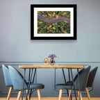 Aerial Autumn Forest Road Wall Art