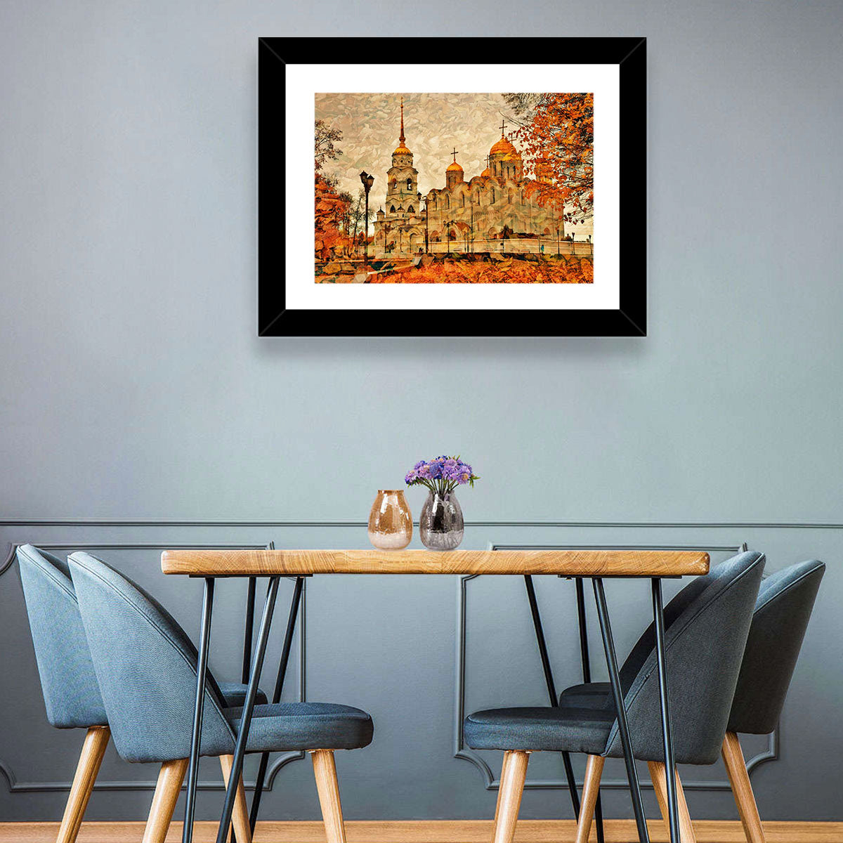 Dormition Cathedral Vladimir Wall Art in a room, landscape