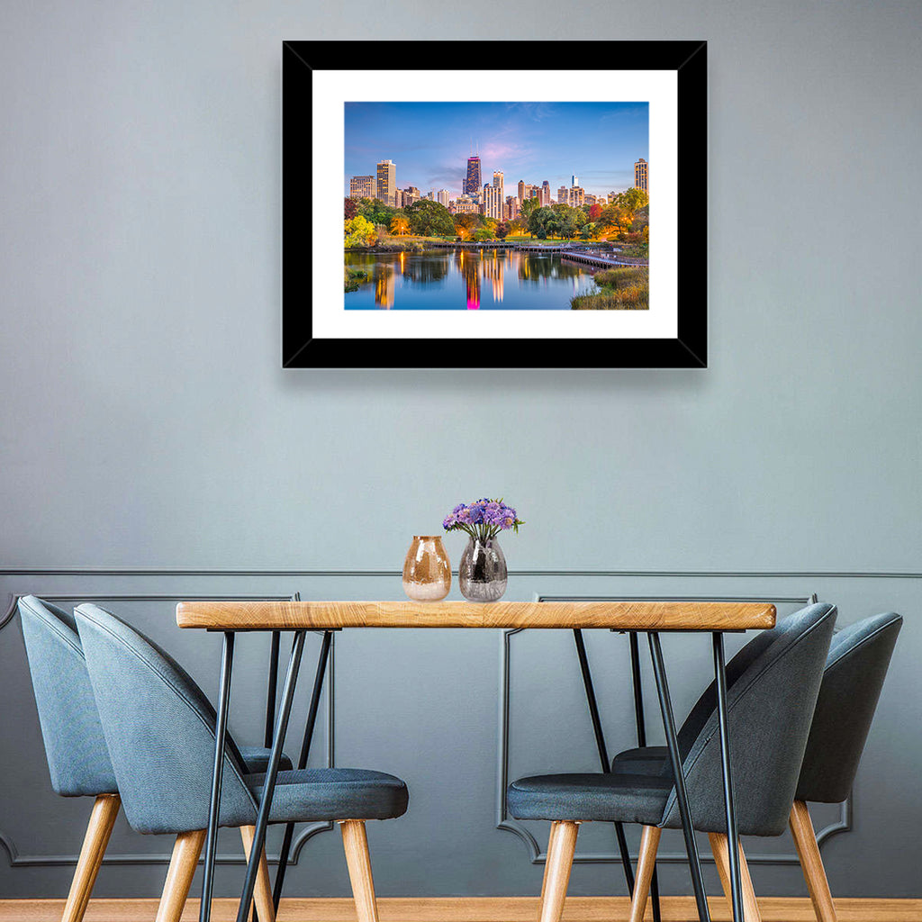 Chicago Skyline at Twilight Wall Art