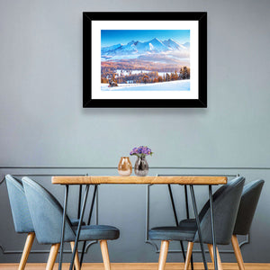 Snowy Mountain Peaks Wall Art