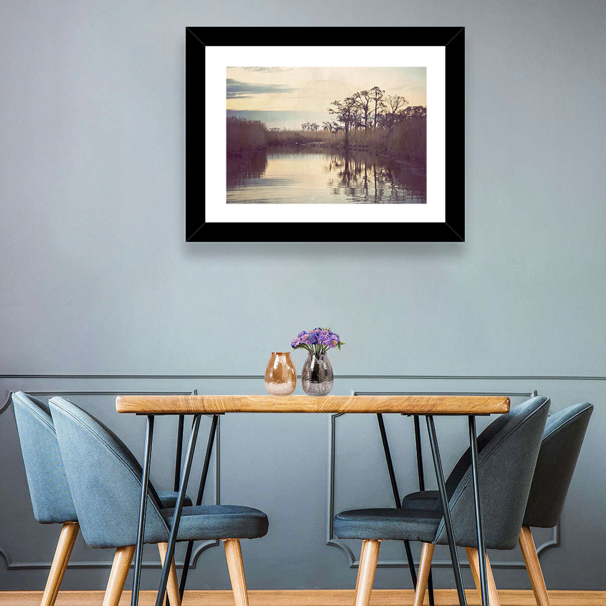 Louisiana Cypress Swamp at Dusk Wall Art