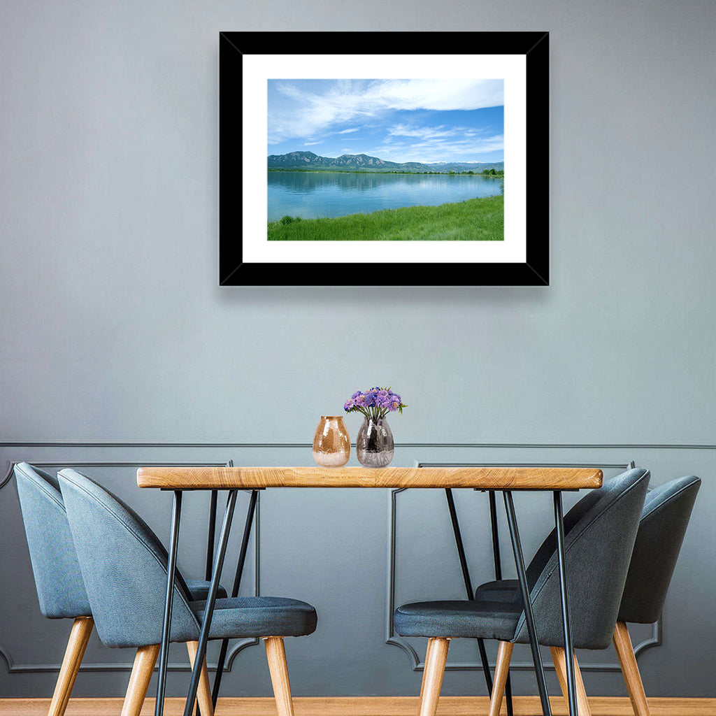 Boulder Reservoir and Flatirons Wall Art