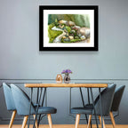 Watercolor Rock Garden Stream Wall Art