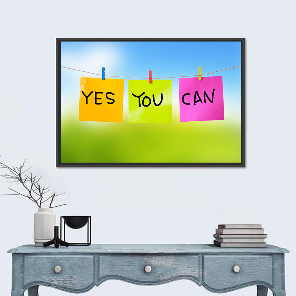 Yes You Can Post-it Notes Wall Art