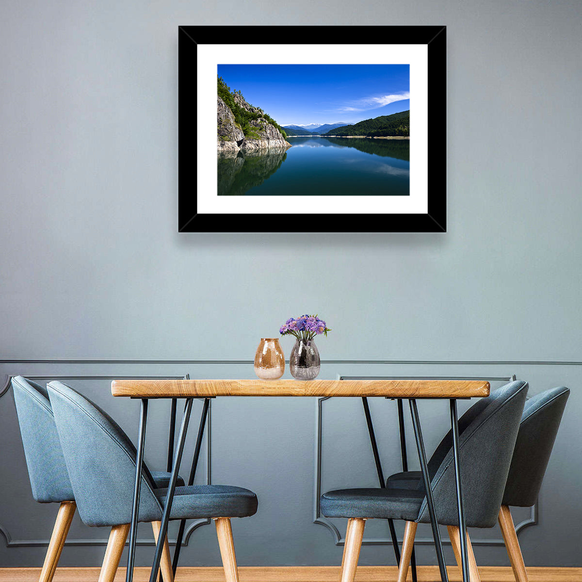 Calm Mountains Lake Wall Art