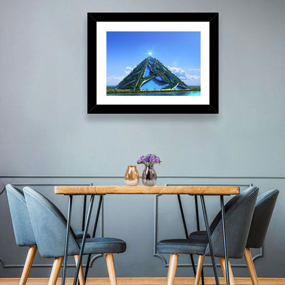 Glassy Pyramid Wall Art