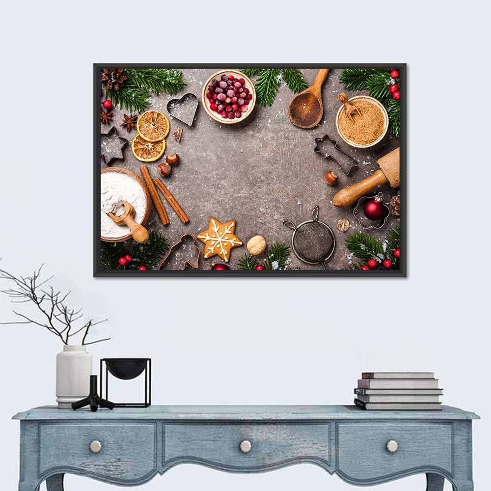 Baking Cookies With Ingredients Wall Art