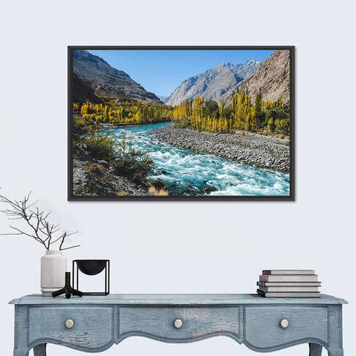 Autumn on the Gilgit River Wall Art