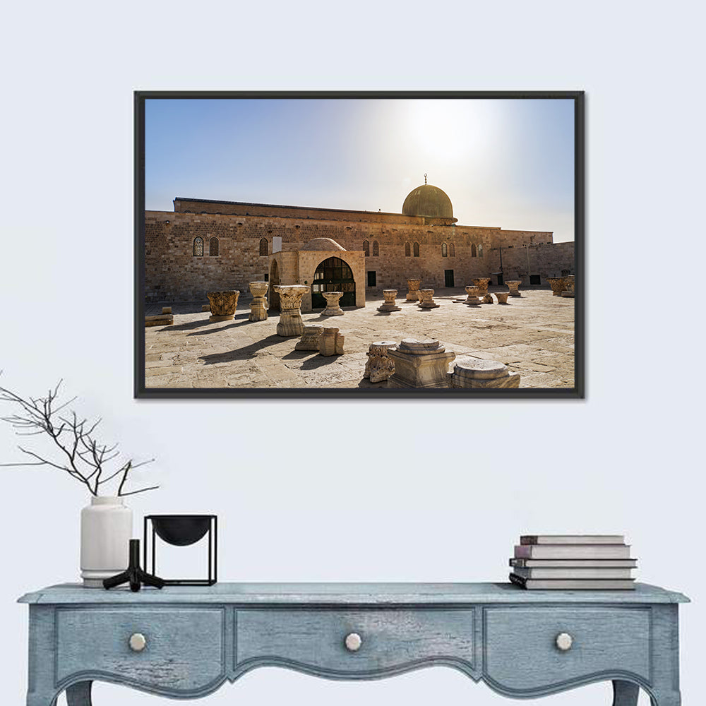 Al-aqsa Mosque Courtyard Wall Art in a room, landscape