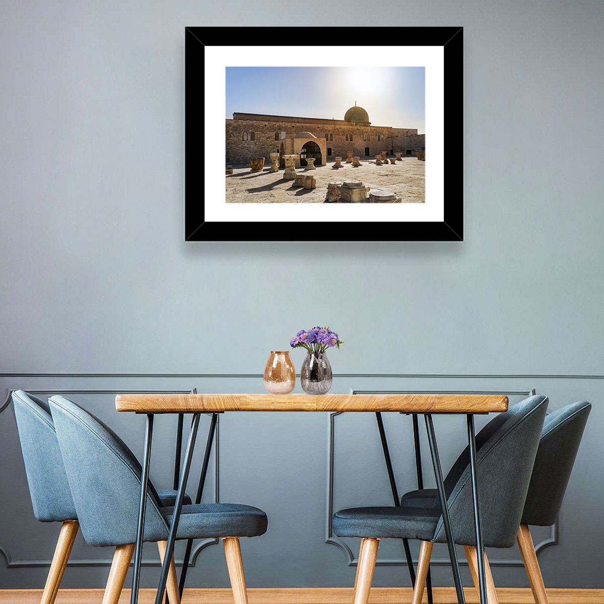 Al-aqsa Mosque Courtyard Wall Art in a room, landscape