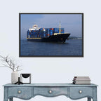 Container Ship in Motion Wall Art