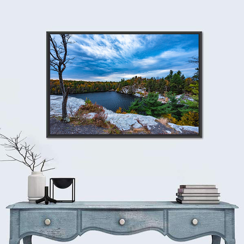 Lake Minnewaska Vista Wall Art in a room, landscape
