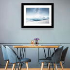 Starry Milky Way Over Snowy Peaks Wall Art