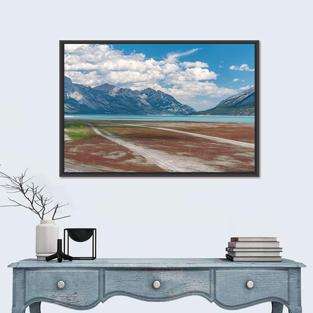 Douglas Fir Trail to Turquoise Lake Wall Art in a room, landscape