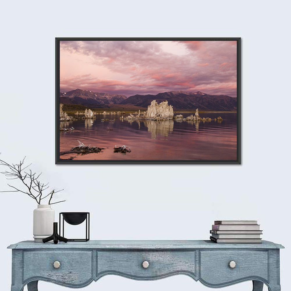 Mono Lake Sunset, Owens Valley Wall Art in a room, landscape