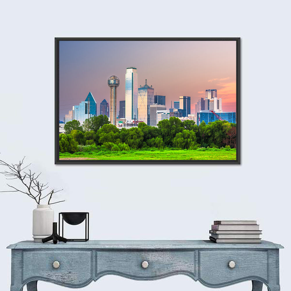 Dallas Golden Hour Skyline Wall Art
