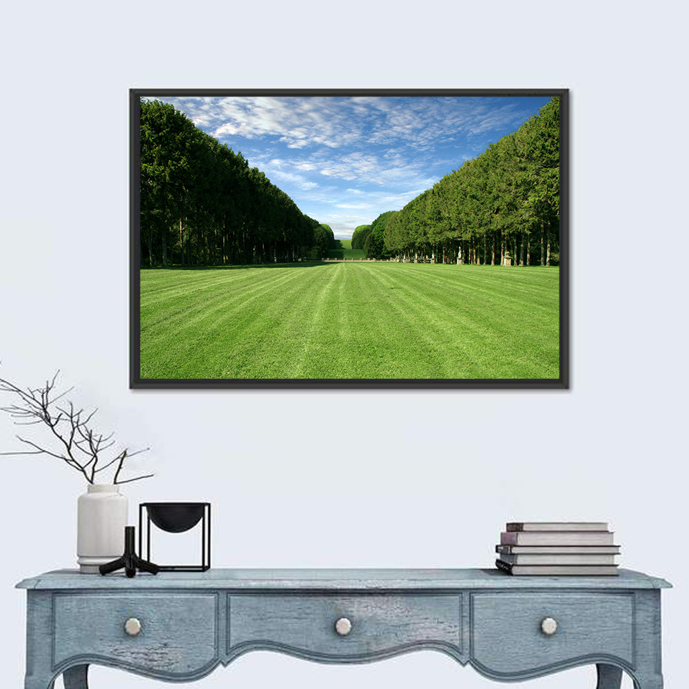Tree-lined Manicured Lawn Wall Art