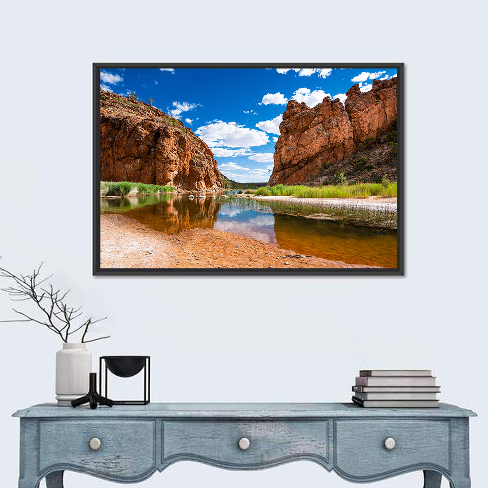 Glen Helen Gorge Wall Art in a room, landscape