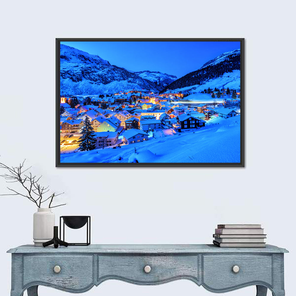 Andermatt Winter Village Wall Art