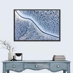 Winding Snowy Forest Road Wall Art
