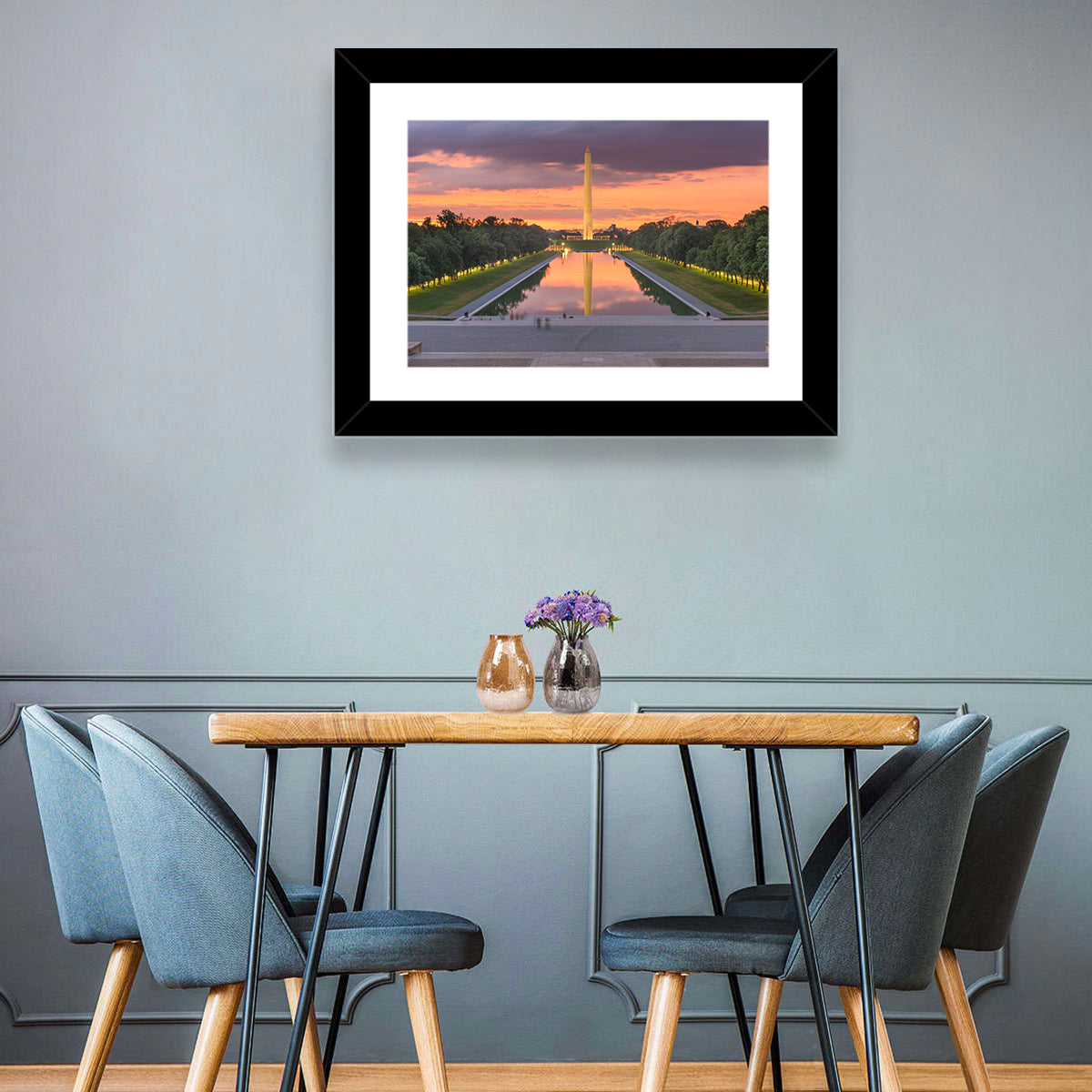 Washington Monument at Dusk Wall Art
