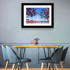 Washington Monument with Cherry Blossoms Wall Art