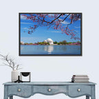 Thomas Jefferson Memorial with Cherry Blossoms Wall Art