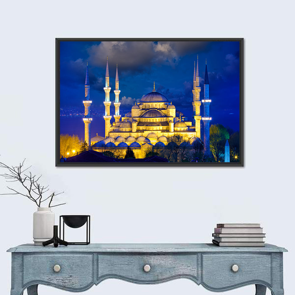Sultanahmet Camii at Twilight Wall Art