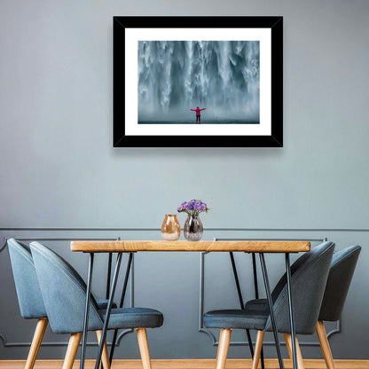 Majestic Skogafoss Waterfall Wall Art