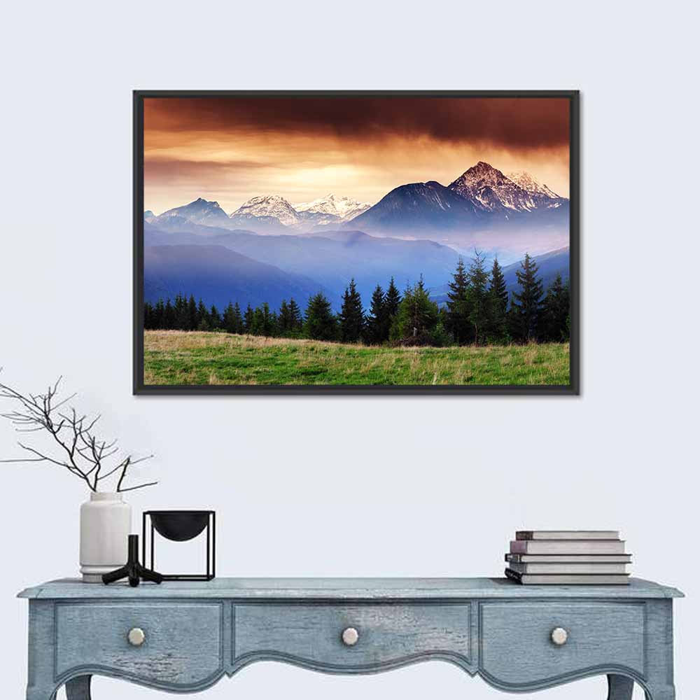 Austria Mountain Peaks Wall Art