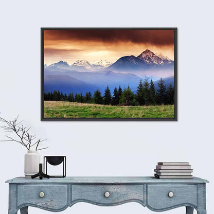 Austria Mountain Peaks Wall Art