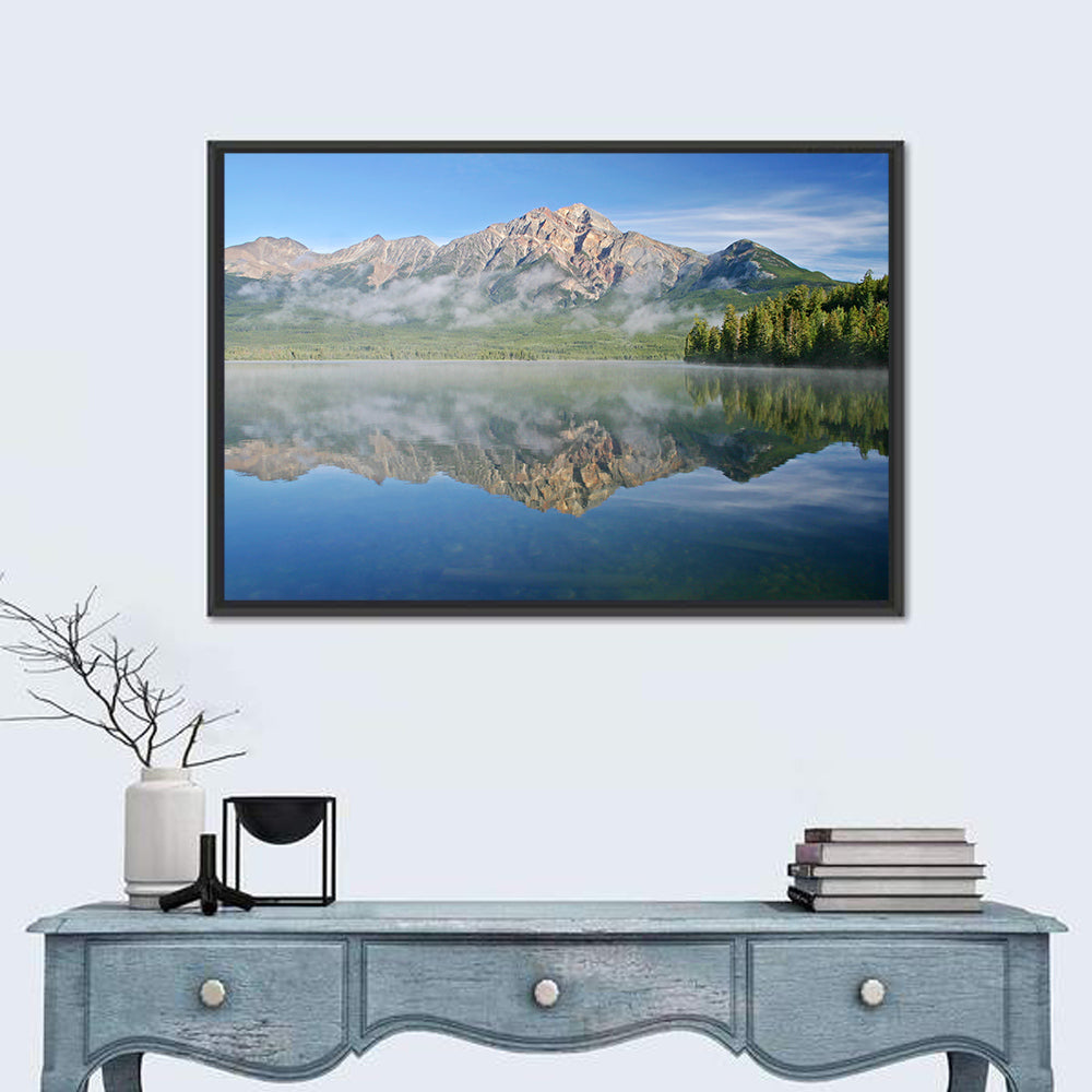 Pyramid Mountain Reflection Wall Art